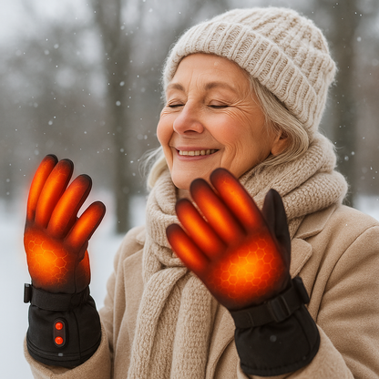Electric Heated Touchscreen Gloves - Warm, Waterproof & Easy to Use