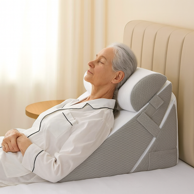 3-in-1 Adjustable Bed Wedge Pillows Set – Gentle Support for Seniors