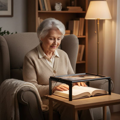 wearable reading magnifier