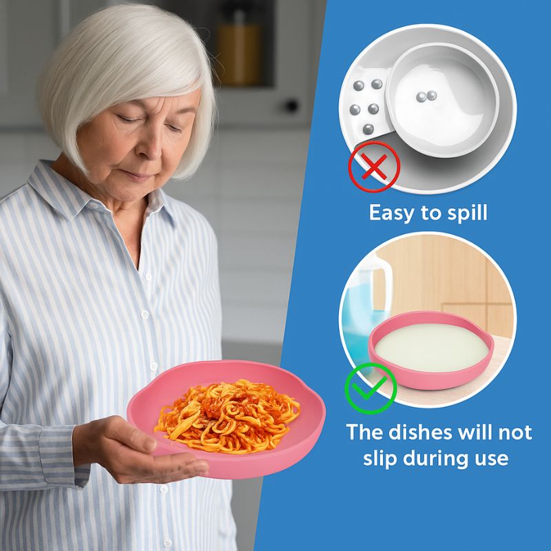 Scoop plate for seniors