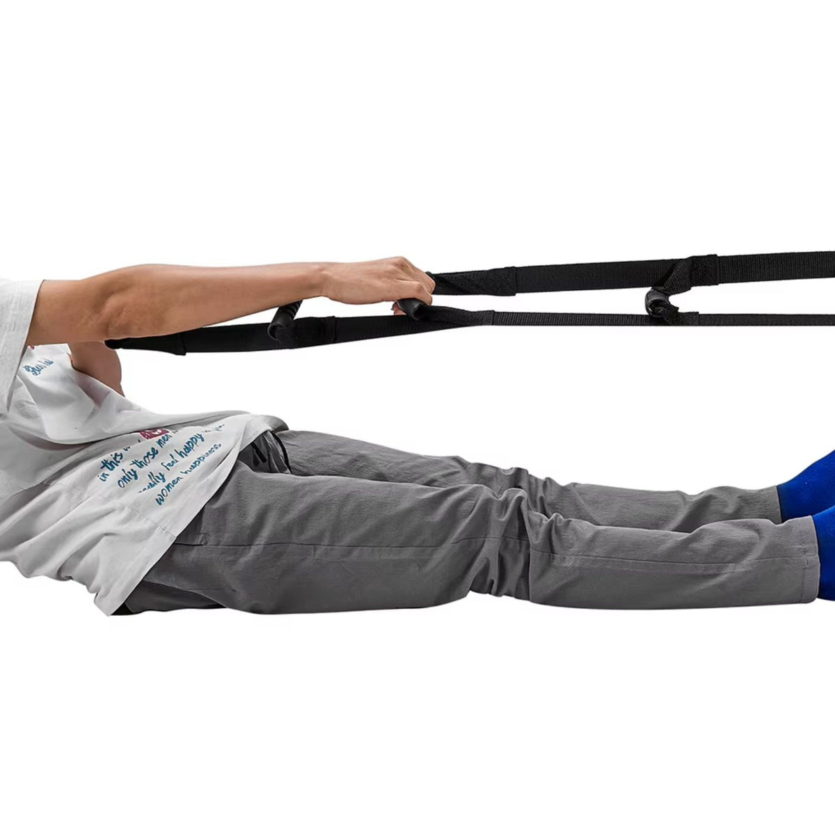 Elderly bed pull-up strap