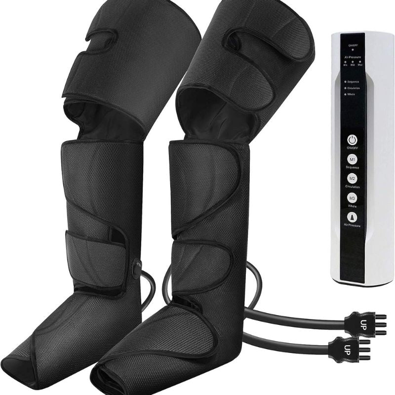 Air compression leg massager
