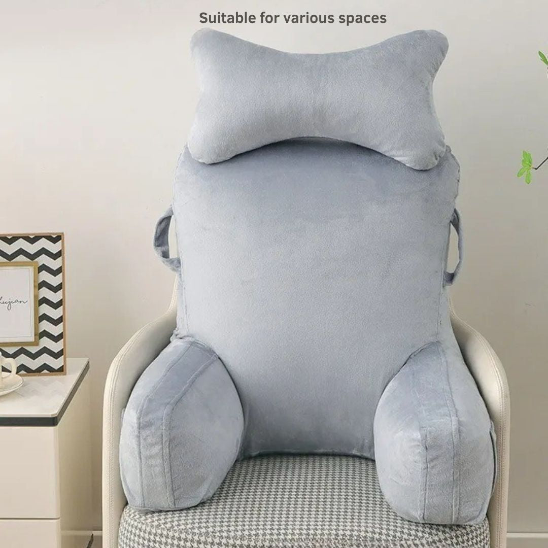Bed Rest Reading Pillow with Neck Roll & Arm Support – For Seniors