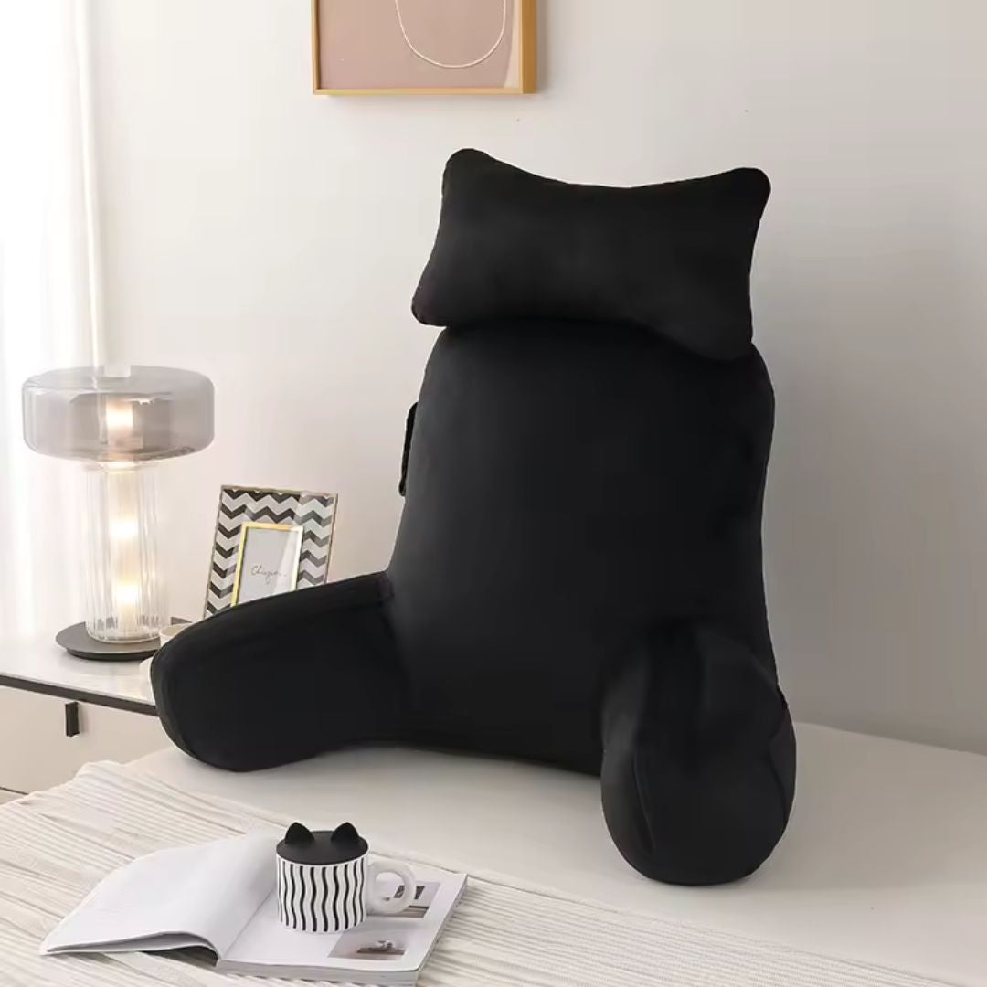 Bed Rest Reading Pillow with Neck Roll & Arm Support – For Seniors