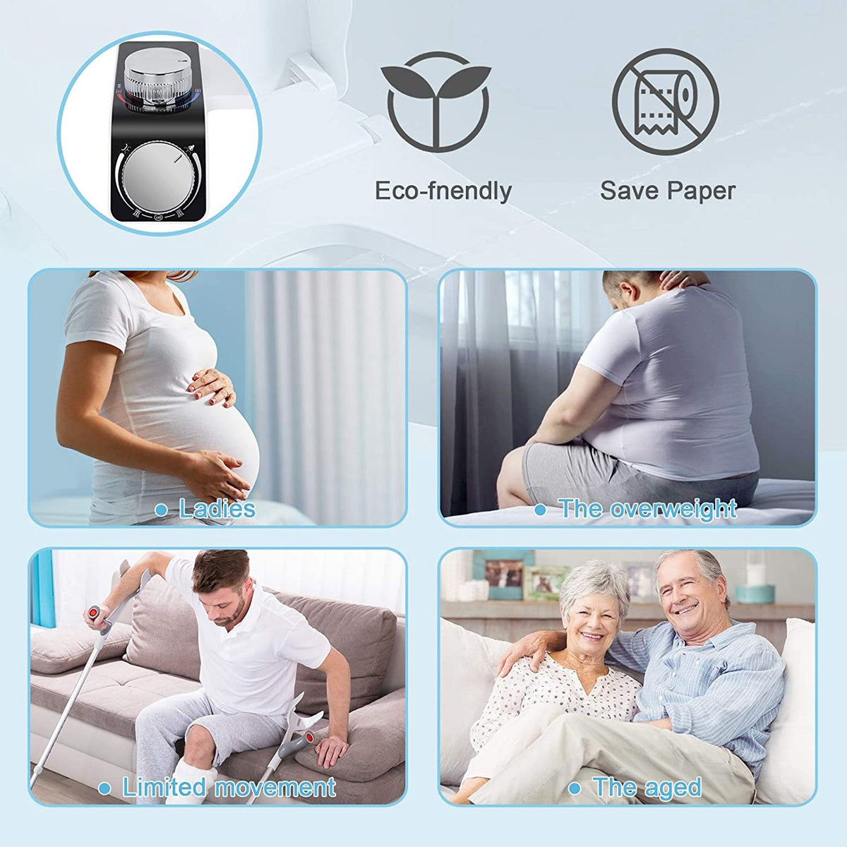bidet attachment with hot water