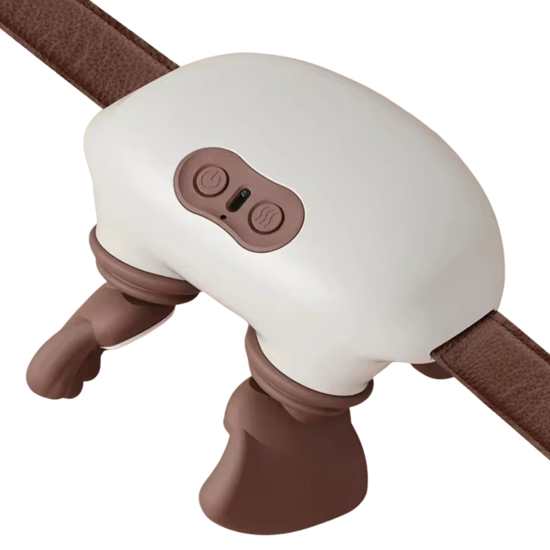 Bionic neck and shoulder massager with warm setting