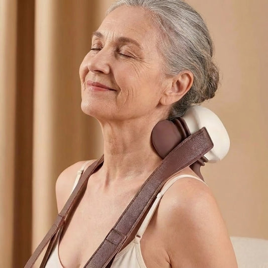 Wireless Bionic Neck and Shoulder Massager with Soft Kneading Nodes