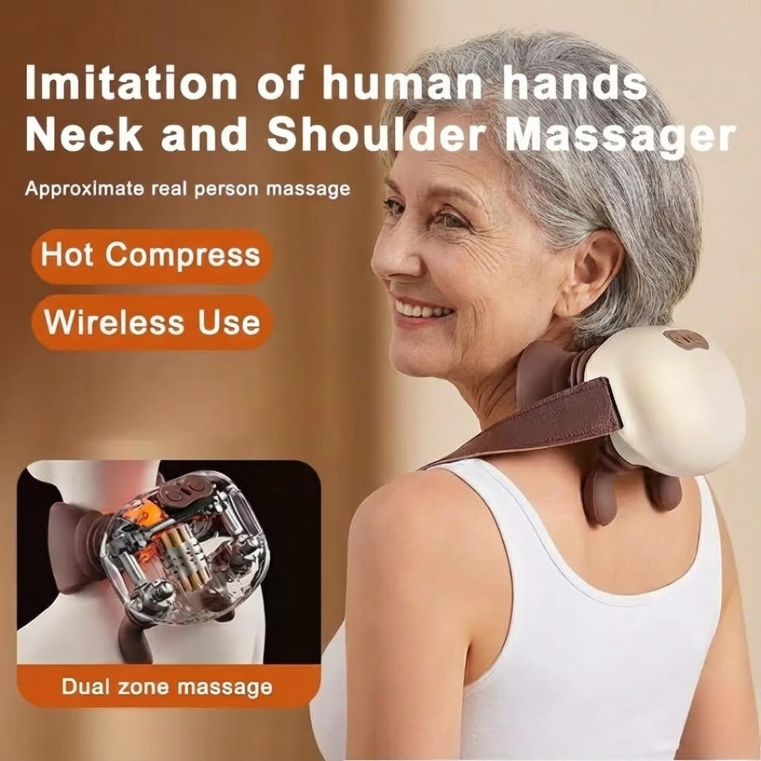 

Silicone Node Neck Massager with Three Adjustable Modes