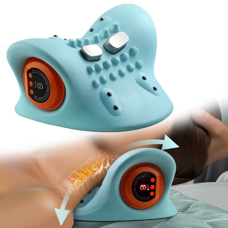 Neck support with heat