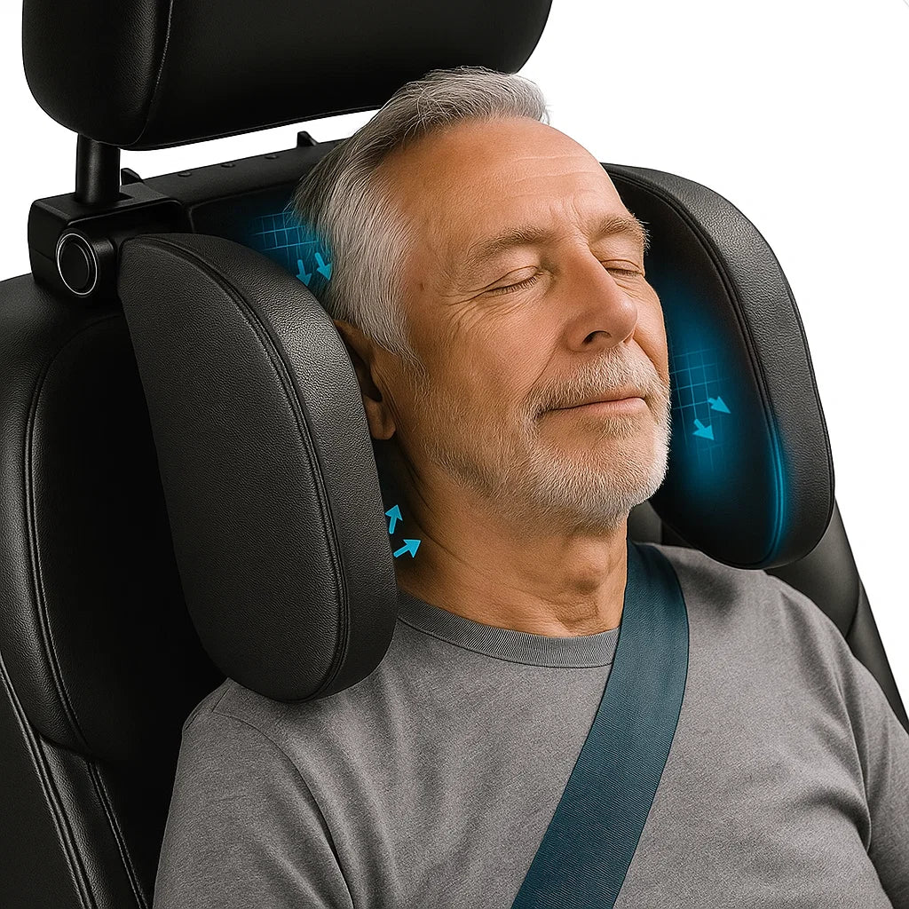 Car Seat Headrest Support Neck Pillow – Adjustable for Kids & Adults