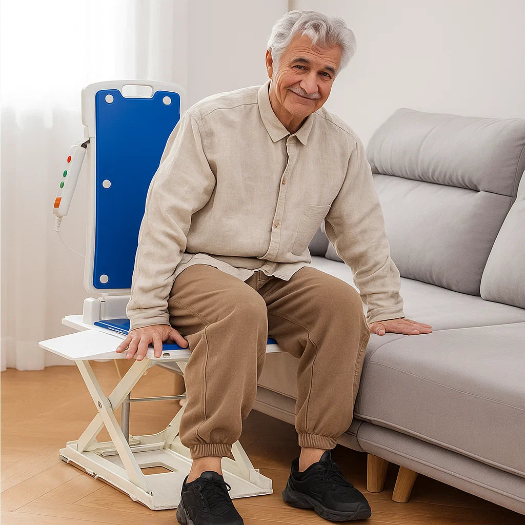 2-in-1 Electric Chair Lift for Elderly – Waterproof Bath & Floor Lift