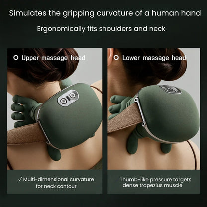 Ergonomically fits shoulders and neck