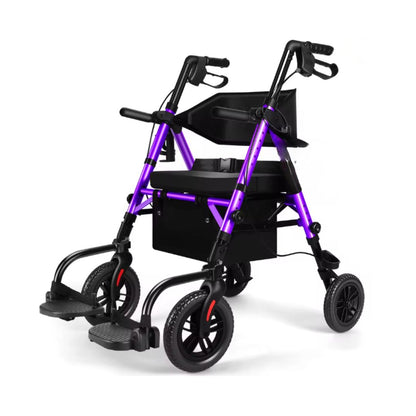 adjustable walker with seat