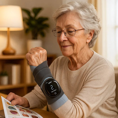 Heated Wrist Wrap – Gentle Heat & Massage Support for Seniors