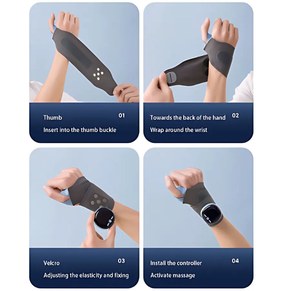 Electric wrist heating pad