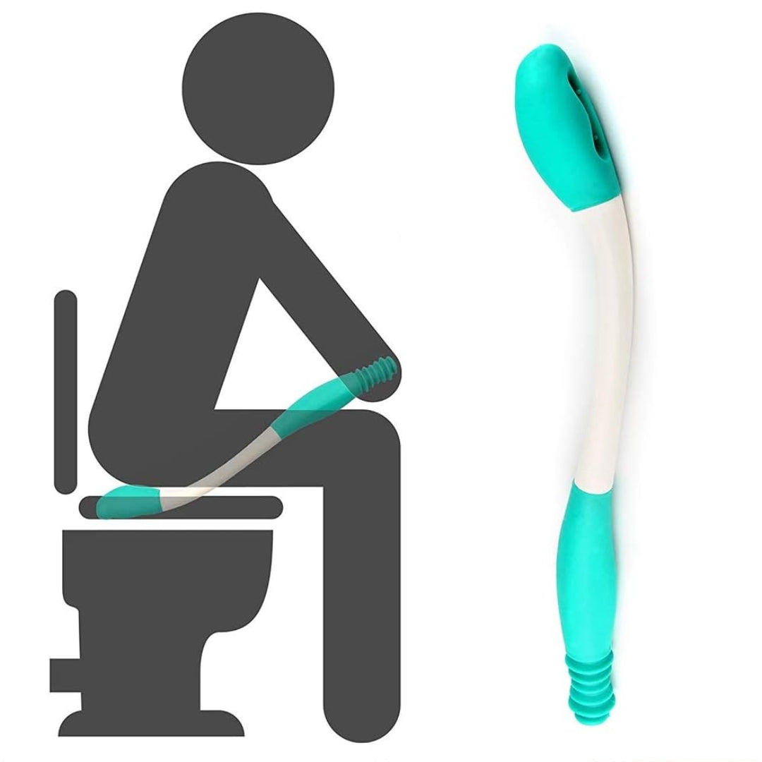 Long Handle Bottom Wiper – Toilet Aid for Elderly & Disabled