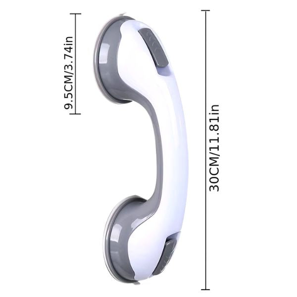 Modern suction grab bars for shower safety and easy repositioning