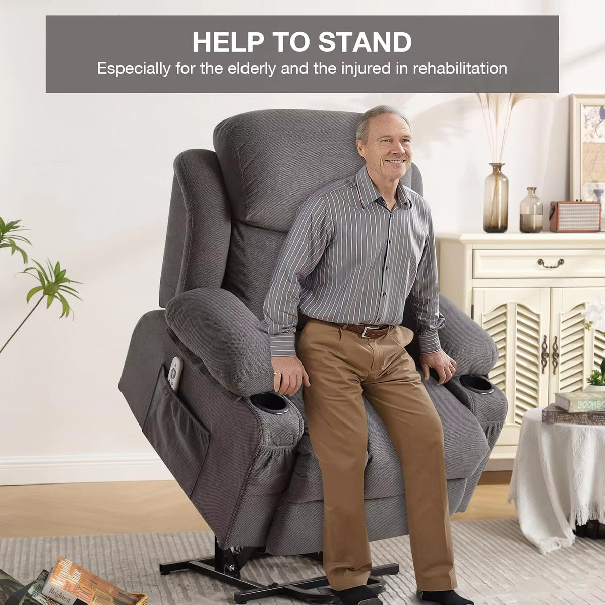 Oversized Power Lift Recliner Chair