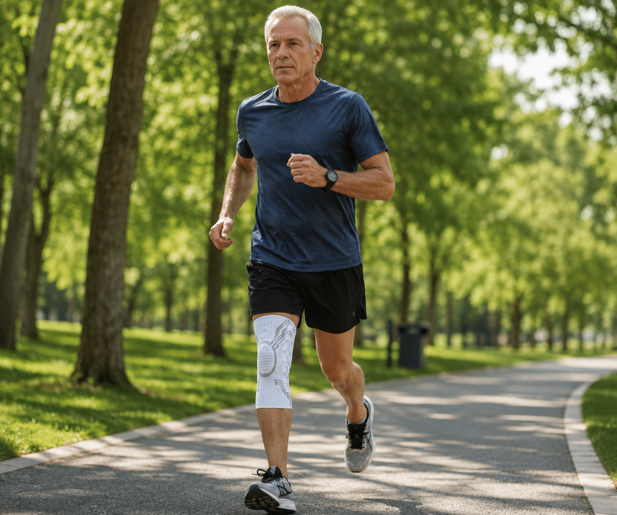 adjustable compression knee support