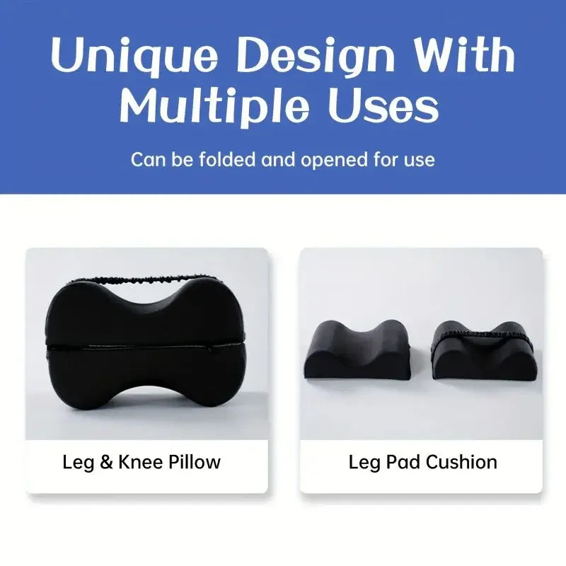 2-in-1 Leg Positioning Pillow with Strap – Comfortable Support for Seniors
