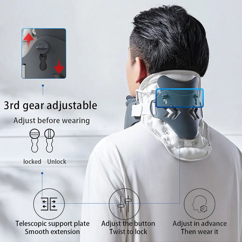 Wireless Neck Stretcher – Cervical Traction & Posture Support for Elderly