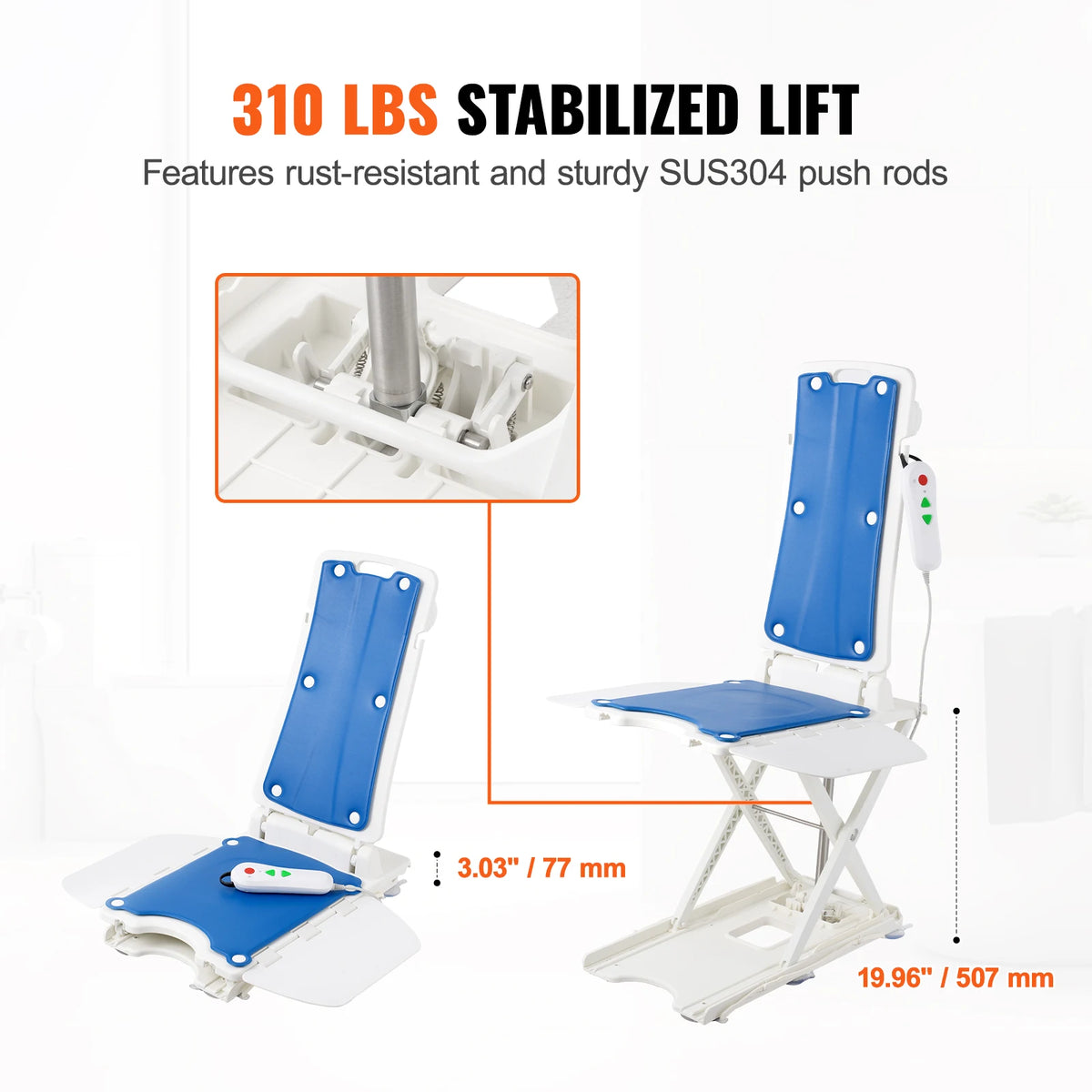 

Portable and Foldable Bath Lift for Elderly Safety