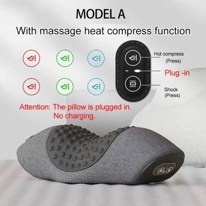 Electric Neck Massager Cervical Support Pillow – Senior Comfort & Relaxation Edition