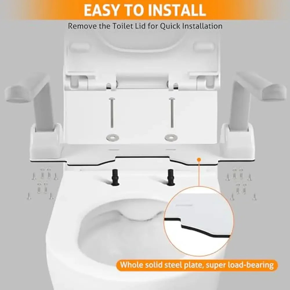 Toilet Safety Handrail for Seniors with 480 lbs Weight Capacity