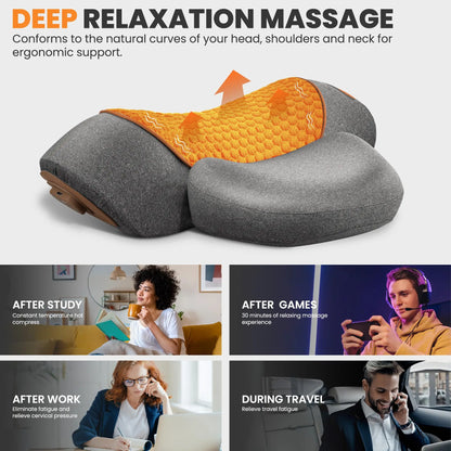

Vibration massage pillow for seniors’ neck and shoulder comfort
