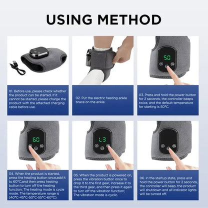 Portable heat and massage wrap