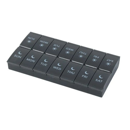 7-Day Pill Organizer Box – AM/PM Weekly Medicine Storage for Elderly