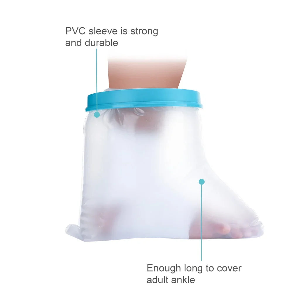 Leg cast cover for bathing