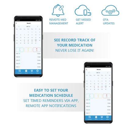 M126A Smart Pill Dispenser for Seniors – 28 Compartments & App Alerts
