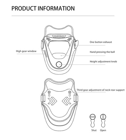 Wireless Neck Stretcher – Cervical Traction & Posture Support for Elderly