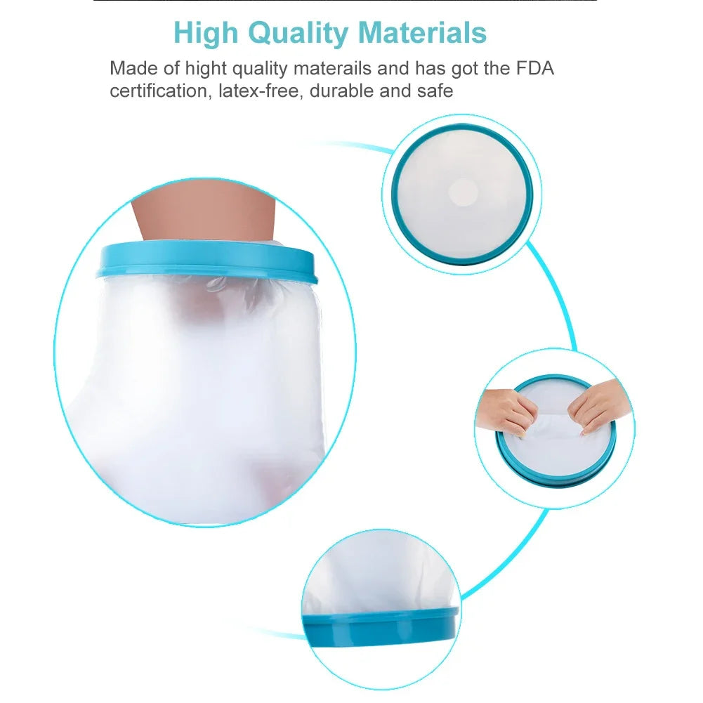 Shower protector for leg cast