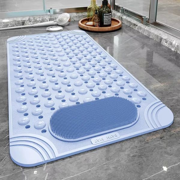 TPE non-slip bath mat for walk-in showers and elder care