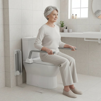Toilet Safety Frame for Seniors – Foldable Aluminum Alloy Hand Rail