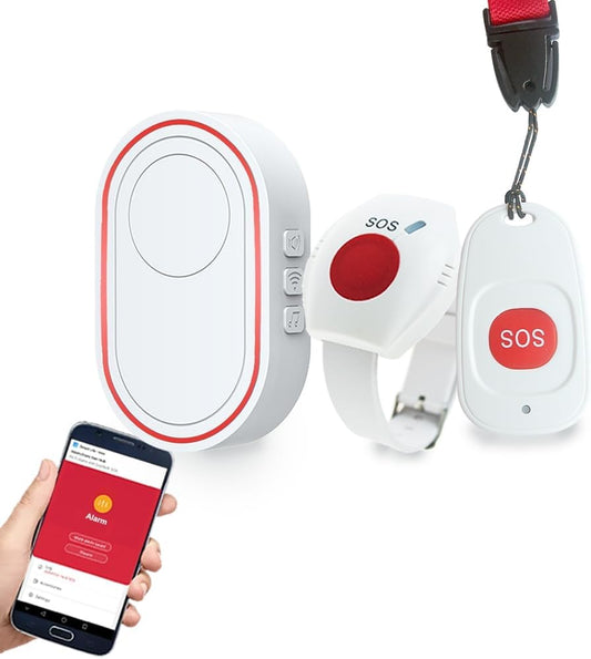 WiFi Emergency Button and SOS Life Alarm Bracelet for Elderly Safety
