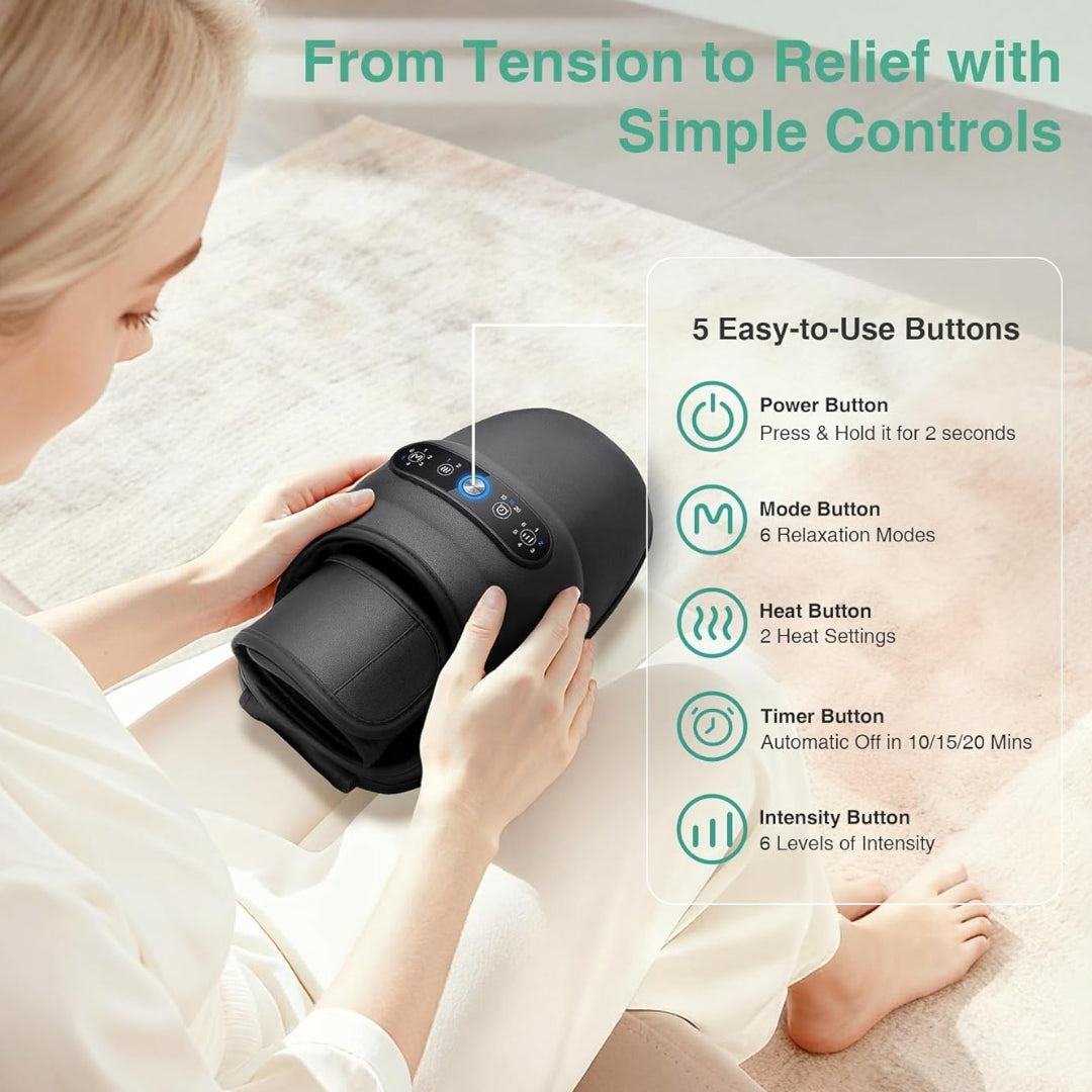 

Heated Hand Massager with Adjustable Modes and Intensity