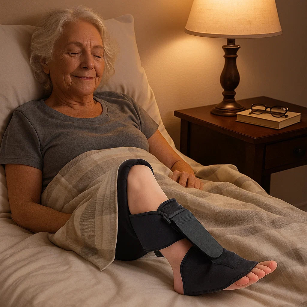 Adjustable Foot Brace Sock – Gentle Overnight Support for Seniors