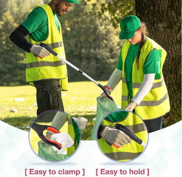 extended reach grabber with ergonomic handle